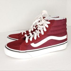 VANS  women Maroon size 5.5 high top sneaker